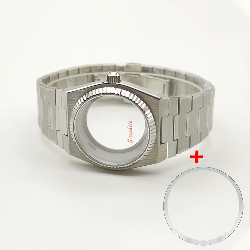 40mm PRX Super Player Uhr Saphirglas Getriebe Fall Für NH35 NH36 7S26 4R Bewegung Uhr Innere Schatten Kombination teile Refit