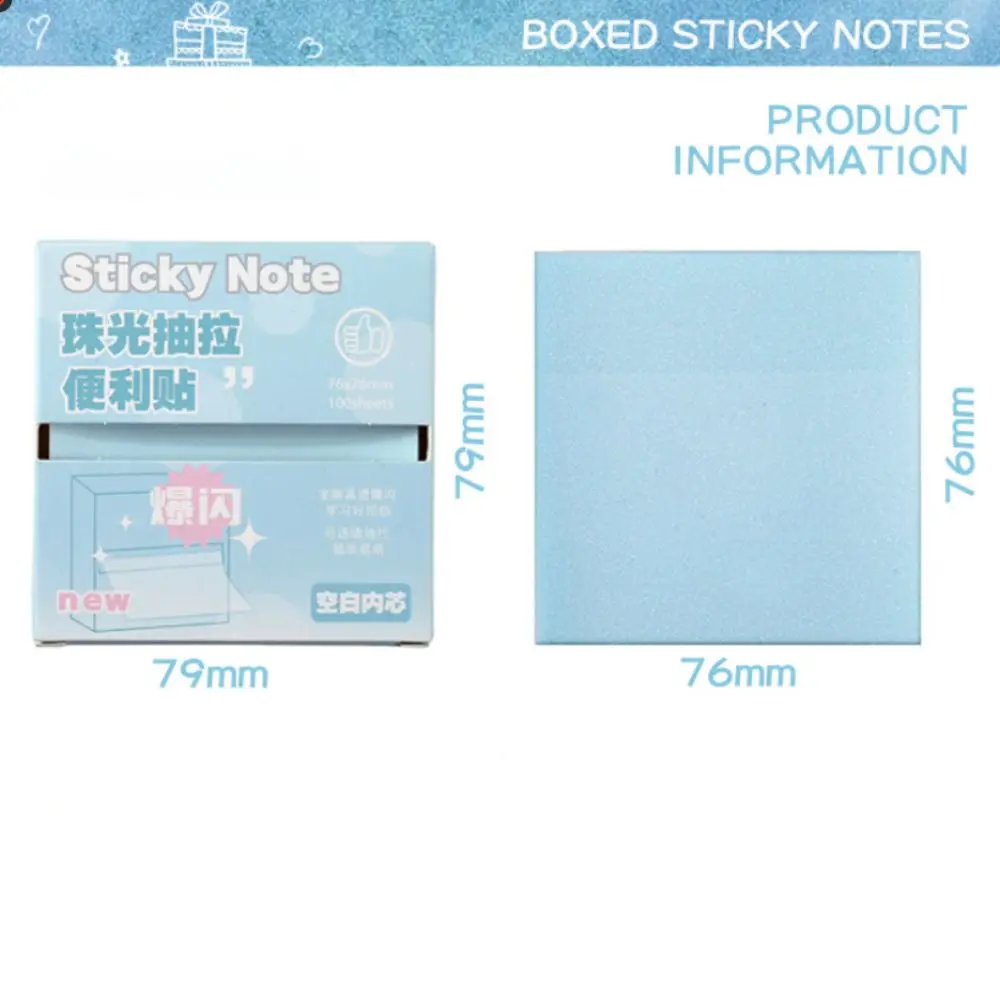 Pull Out Design Sticky Notes Macaron Color Translucent Planner Sticker Self-Adhesive Korean Style Message Stickers