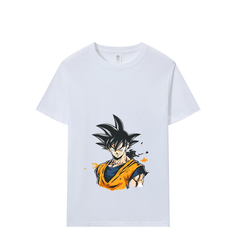 Dragon Ball Men Women Pure Cotton 200g Tshirt Printed Shirt Fitness Oversized Casual Variety Couple Summer Shortsleeved Son Goku