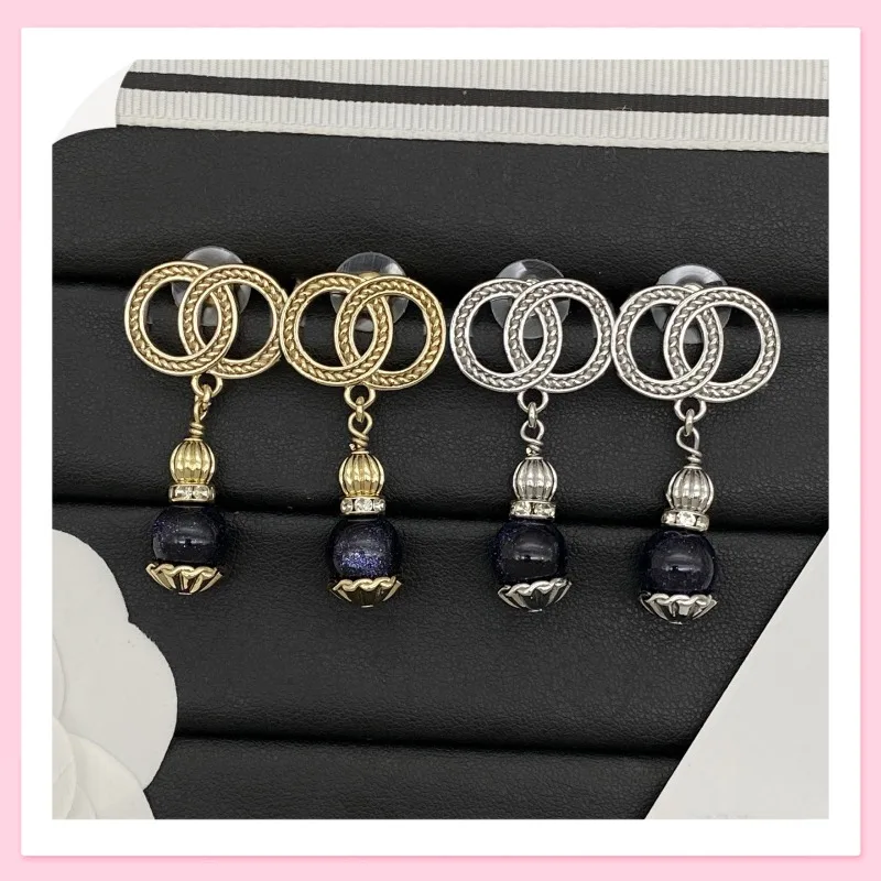 

Серьги-гвоздики с двойными буквами, модные серебряные серьги для создания идеального образа