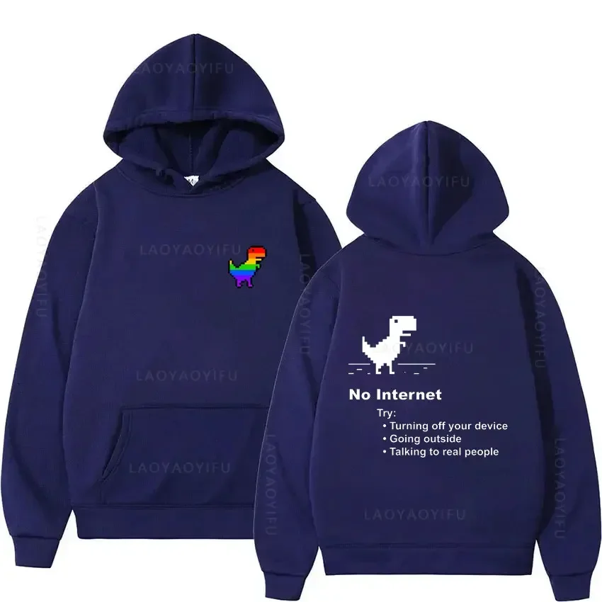 

No Internet Hooded Sweatshirt for Men Men's Hoodies New Sweatshirts Hoody Y2k Hoodie Essentials Graphic & Autumn Clothing Shirt