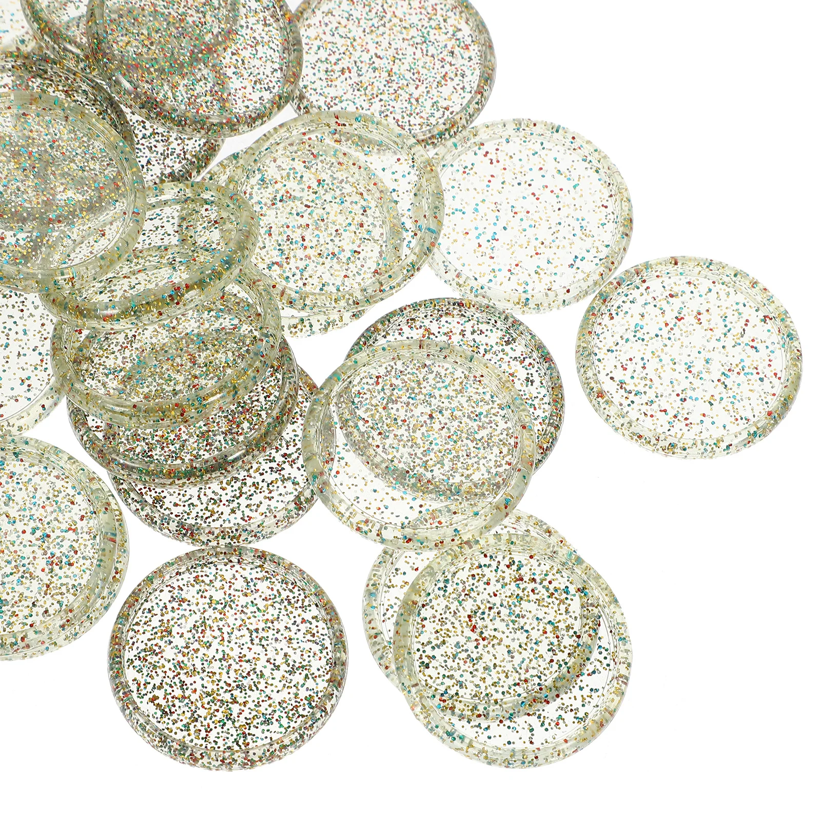 30Pcs Planner Discs Plastic Loose Leaf Binding Buckles Rounded Corner Decorative Notebook Binding Discs Office School Supply
