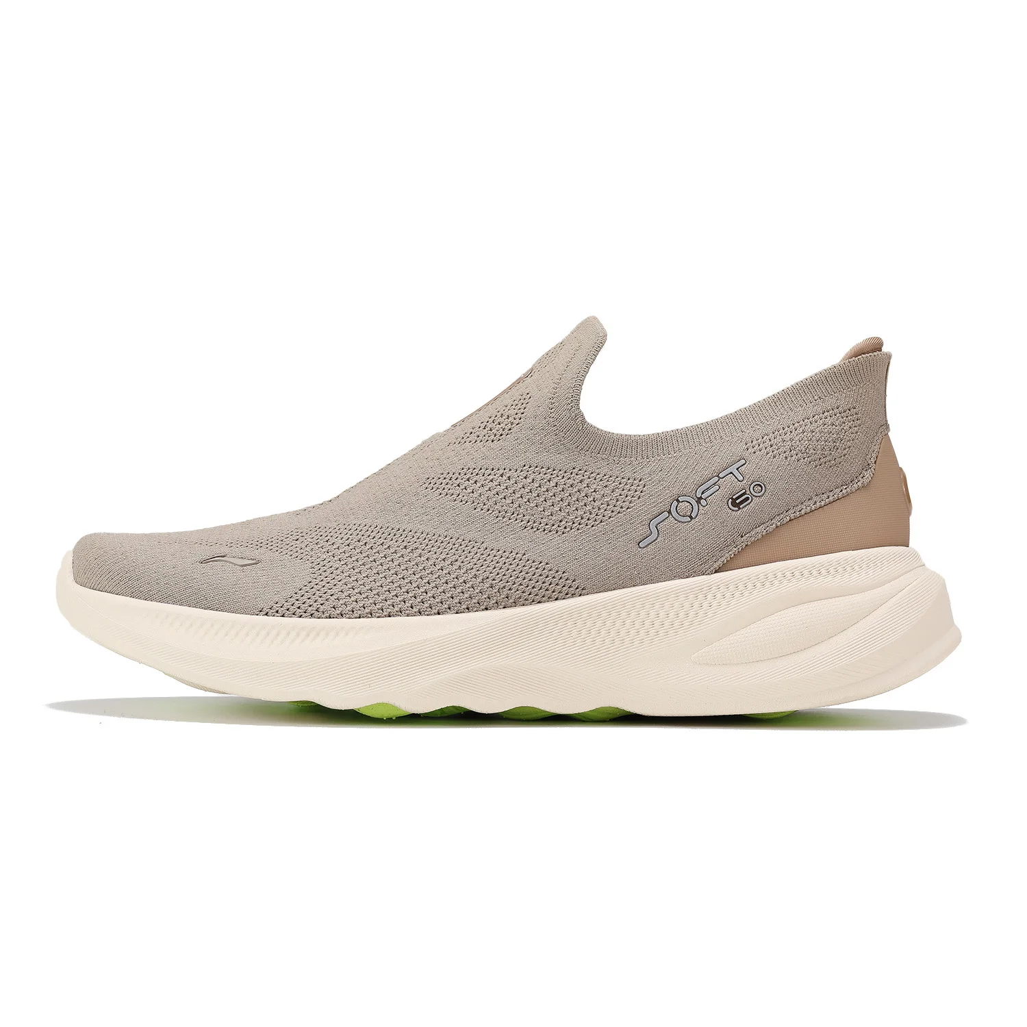 Li-Ning SOFT GO 2 KNIT Slip-on-Freizeitschuhe für Herren, gepolstert, bequem, stabil, LiNing Mesh, Jogging, Alltag, Sport-Sneaker, AGLV017 7