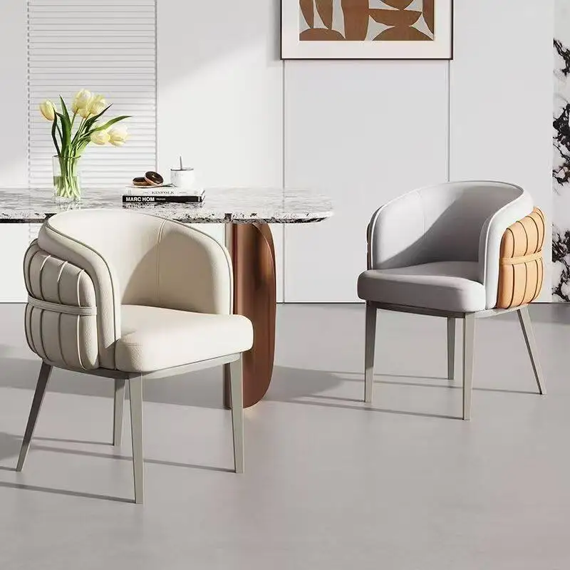 Premium Luxury With Backrest Room Chairs Comfortable Dining Chairs Glamour Elegant Sillas Para Eventos Dining Room Furniture