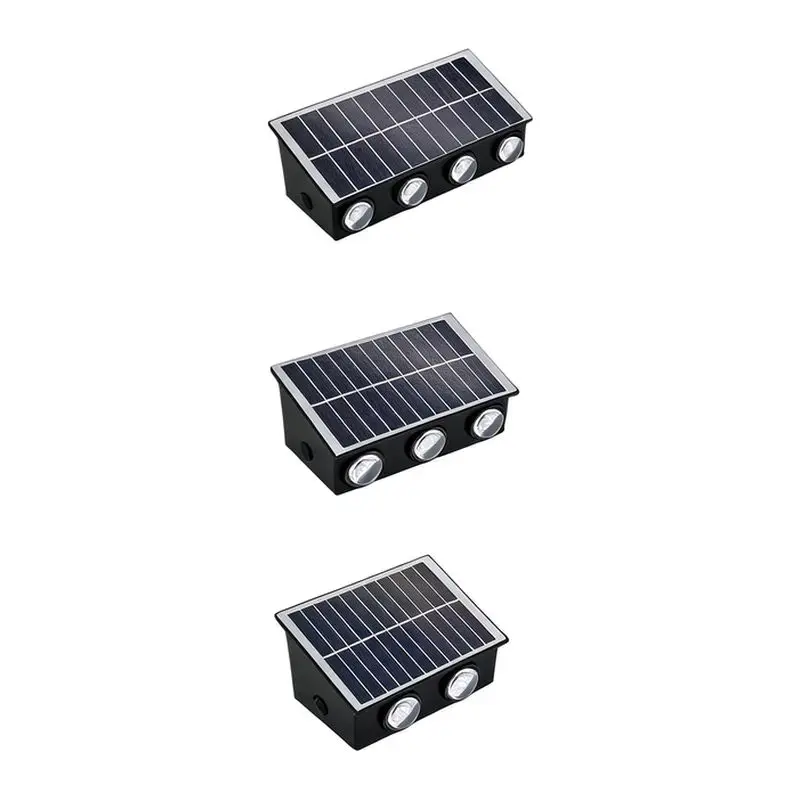 Outdoor Solar Wall Lamp Up and Down Luminous Wall Washer Outdoor Aisle Lighting Street Lamp Garden Lamp