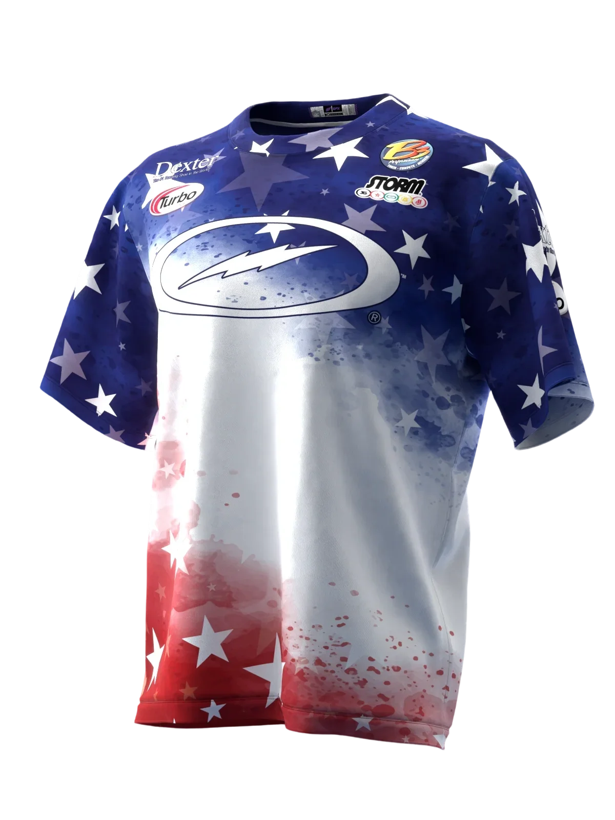 Festive Celebration Style Short Sleeve T-Shirt, Quick Dry Breathable Casual Top for Holiday Parades and Outdoor Gatherings