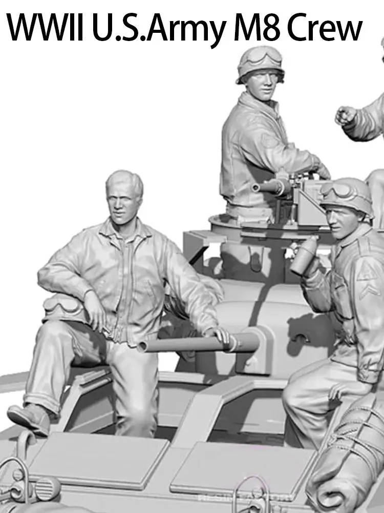 Figurine soldat de l'armée américaine, modèle en résine, thèmes militaires de la seconde guerre mondiale, kit non assemblé et non peint, 1/35