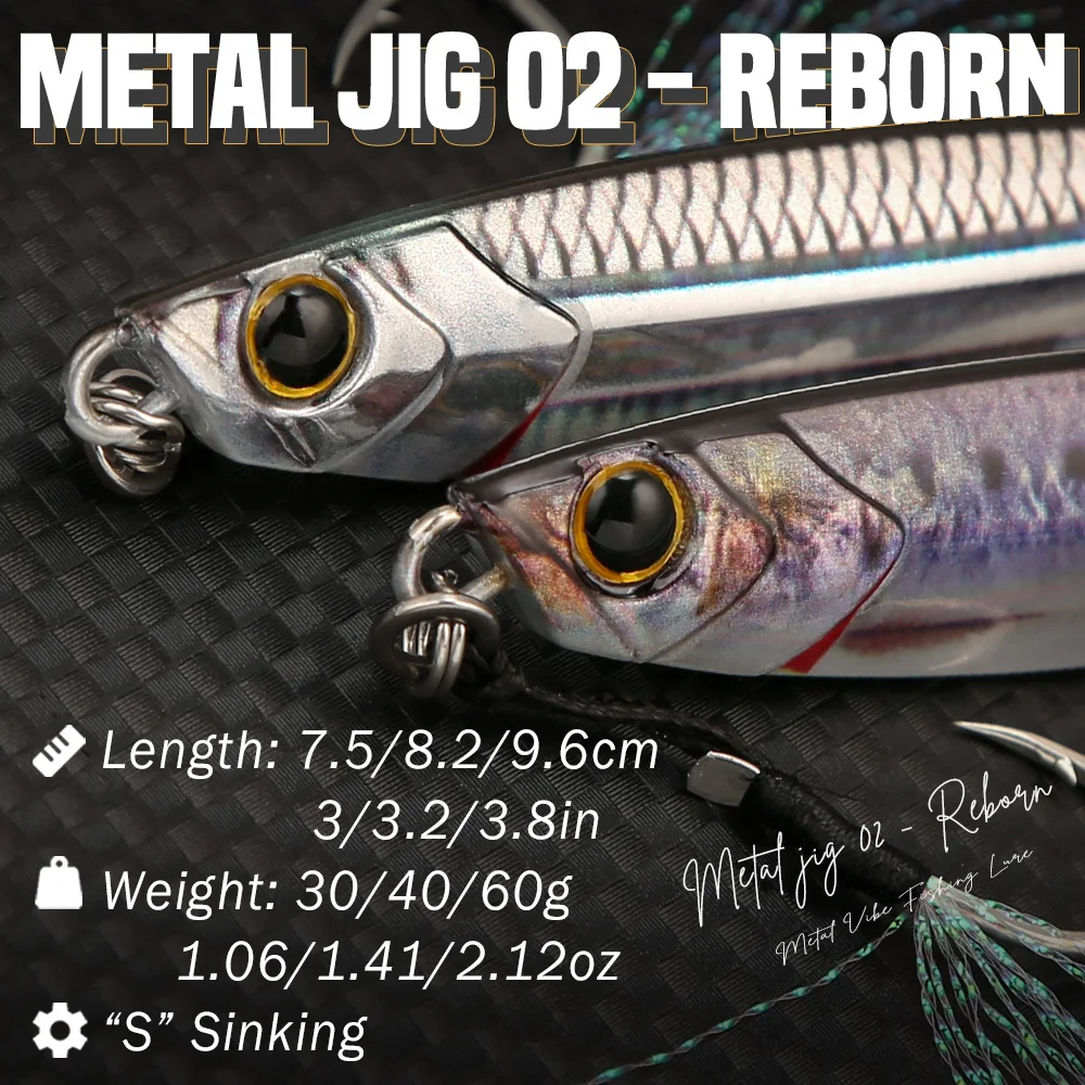 B&U Metall-Jig Salzwasser-Angelköder Gießköder für Thunfisch Makrele Bonito Ufer-Jigging Assist-Haken – Detail 2