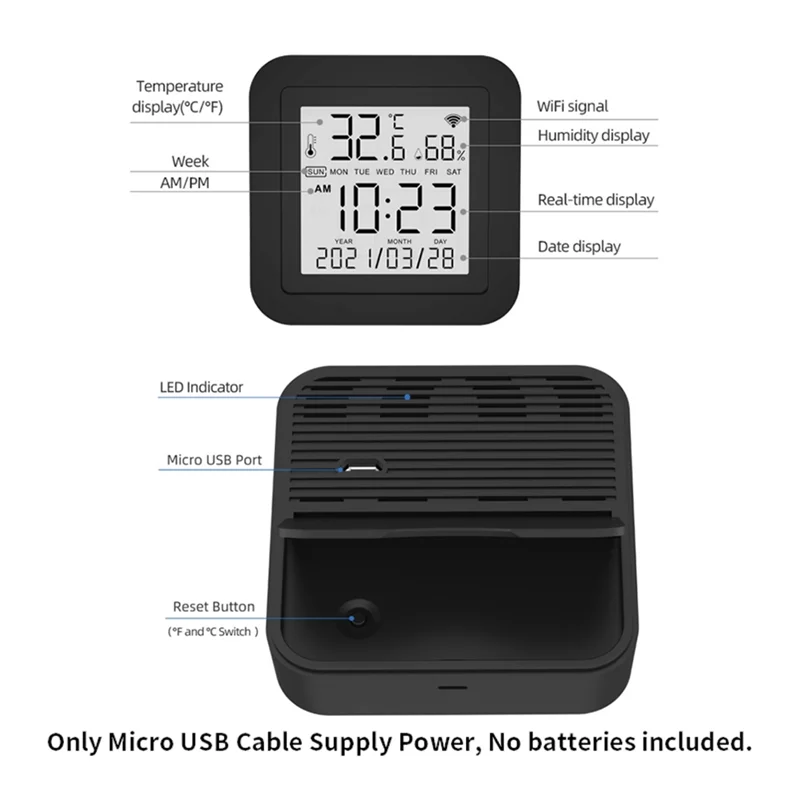 S09A Wifi 3In1 مستشعر ذكي بالأشعة تحت الحمراء للتحكم عن بعد كشف درجة الحرارة والرطوبة جهاز تحكم عن بعد يعمل بالأشعة تحت الحمراء