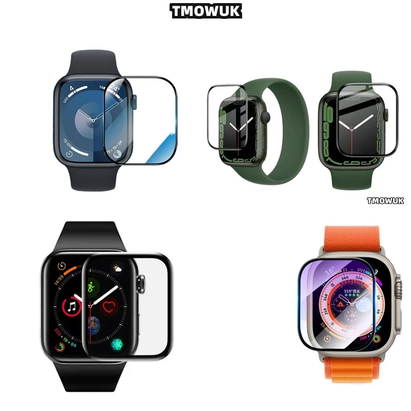 

For Apple Watch 1 2 3 4 5 6 7 8 9 10 SE 38 41 45 44 42 49 MM Protective Layer Anti-Scratch Guard Bubble-Free Seal