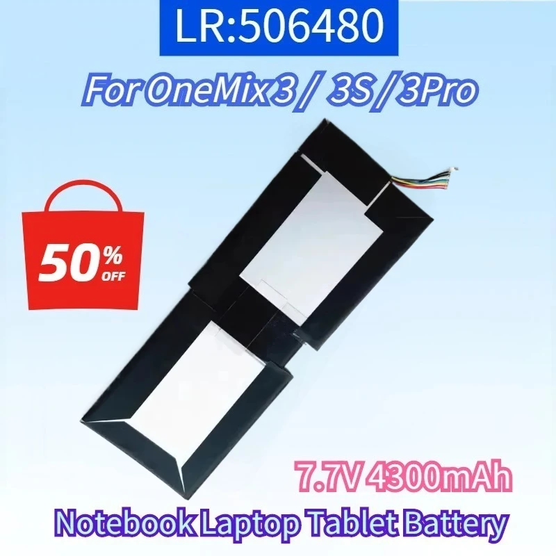 

New LR:506480 7.7V 4300mAh Notebook Laptop Tablet PC Battery For One-Netbook OneMix 3 3S 3Pro OneMix3 OneMix3S OneMix3 Pro