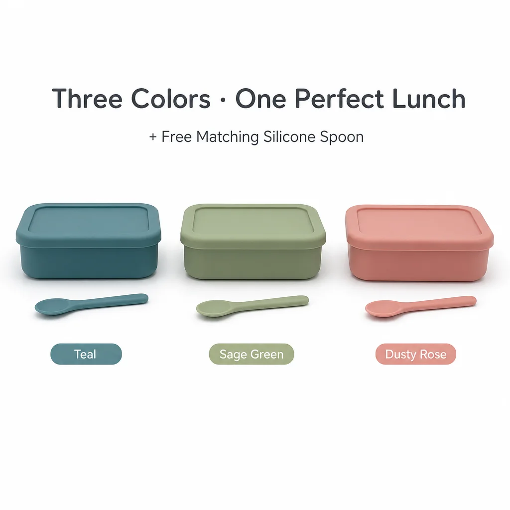 700ml 실리콘 도시락 세트 (스푼 포함), 1, 2 - Meal Prep Or Prep Meal 리뷰 및 가격