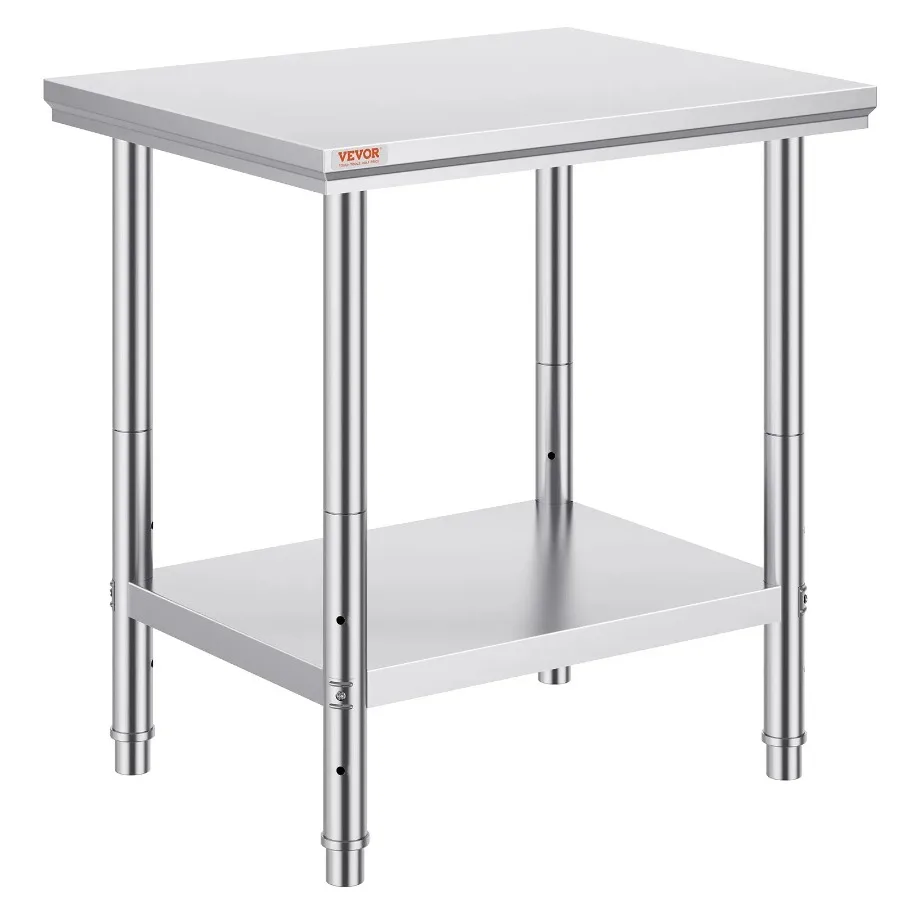 

Commercial Worktable and Workstation 24 x 30 x 32 Inch Stainless Steel Work Table Heavy Duty Commercial Food Prep Work Table f