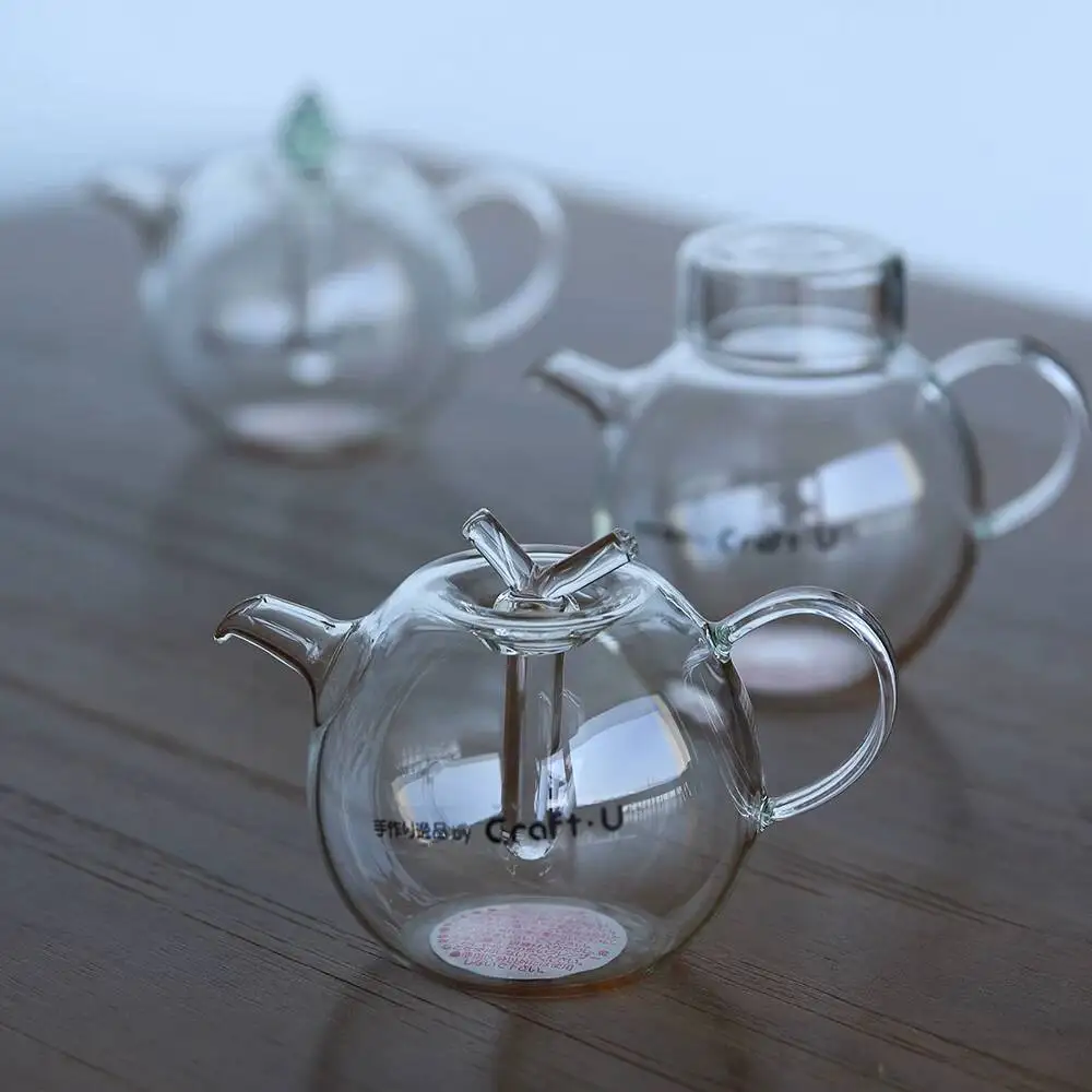 Japanese-Made Handmade Glass Mini Heat-Resistant Tea Tasting Set, Vinegar Soy Sauce Pot, Seasoning Bottle