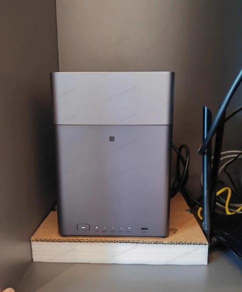 DH4300Plus 4-Bay NAS Home Cloud Storage | 3.5/2.5-inch HDD Universal, Personal Server with AI Photo Backup & NFC Connection