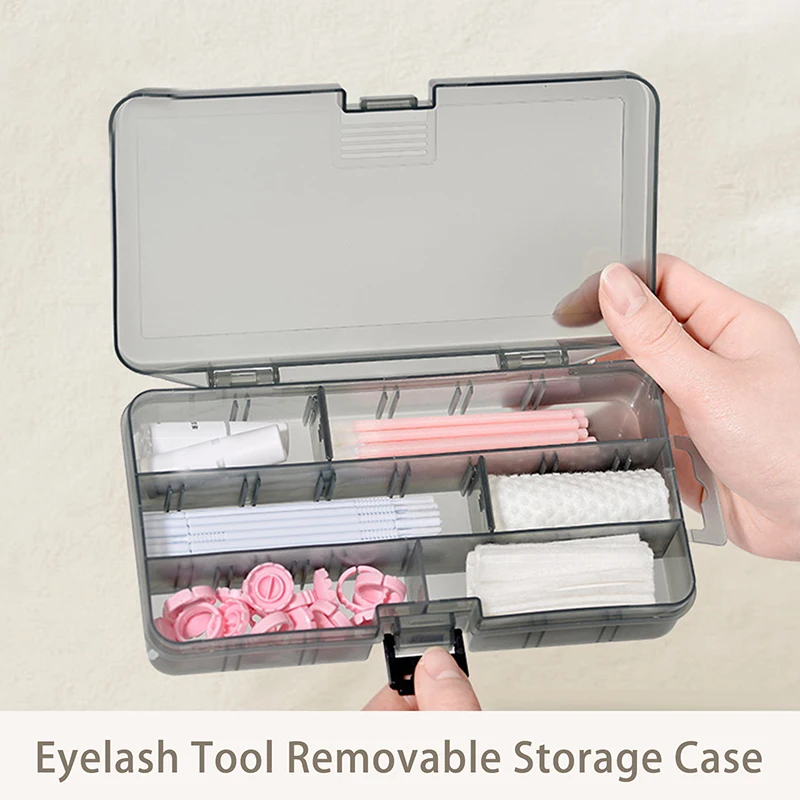 แบบพกพาพลาสติกขนตาปลอมกล่อง Empty Lashes ผู้ถือคอนเทนเนอร์จัดเก็บอาชีพ Make Up Tools Lash อุปกรณ์