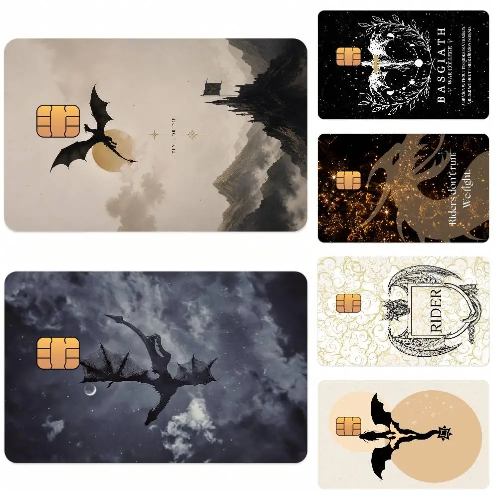 F-Fourth Wing Credit Card Skin Stickers For Bank Card Bus Metro Card Sticker Waterproof Gift