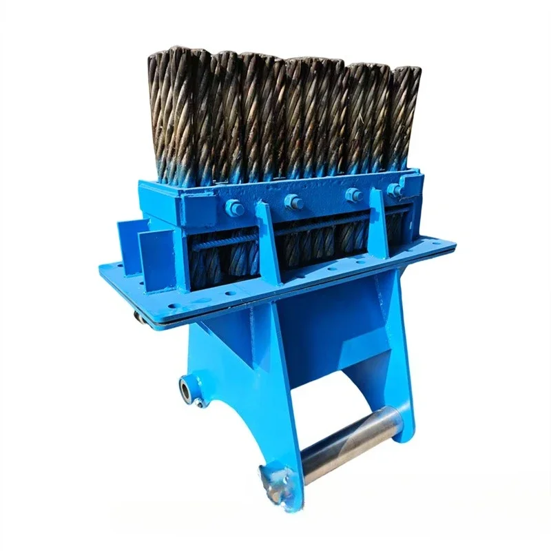 Tunnel Inverted Arch Steel Brush Slag Cleaning Artifact Slag Cleaning Steel Brush on Installation Excavator Tunnel Cleaning and