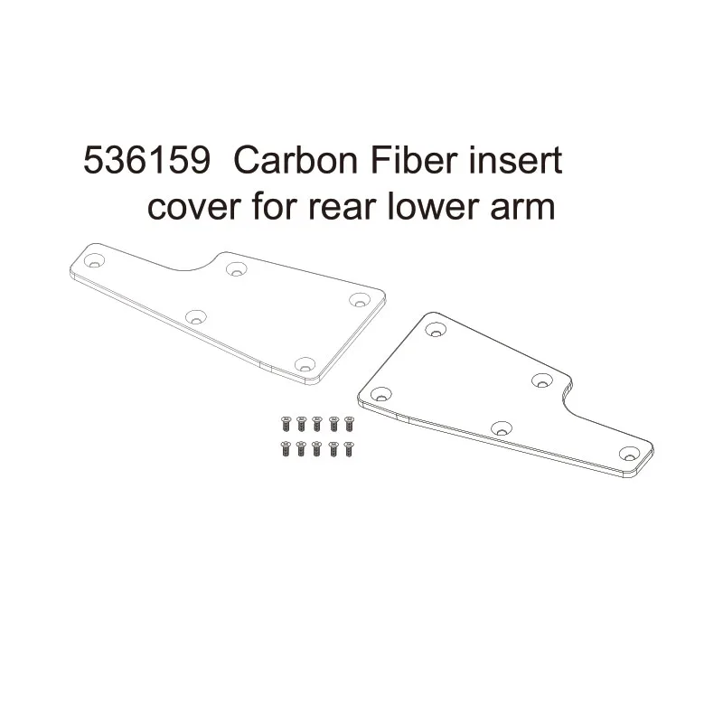 

FSR Sniper 536159 Carbon Fiber insert cover for rear lower arm