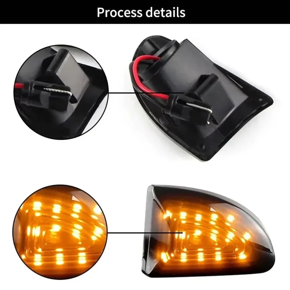Preemi 2pcs for Flashing Side Repeater Lamp Dynamic LED Sequential Turn Signal Lights  Smart Two 451 MK1 & MKII 2007-20