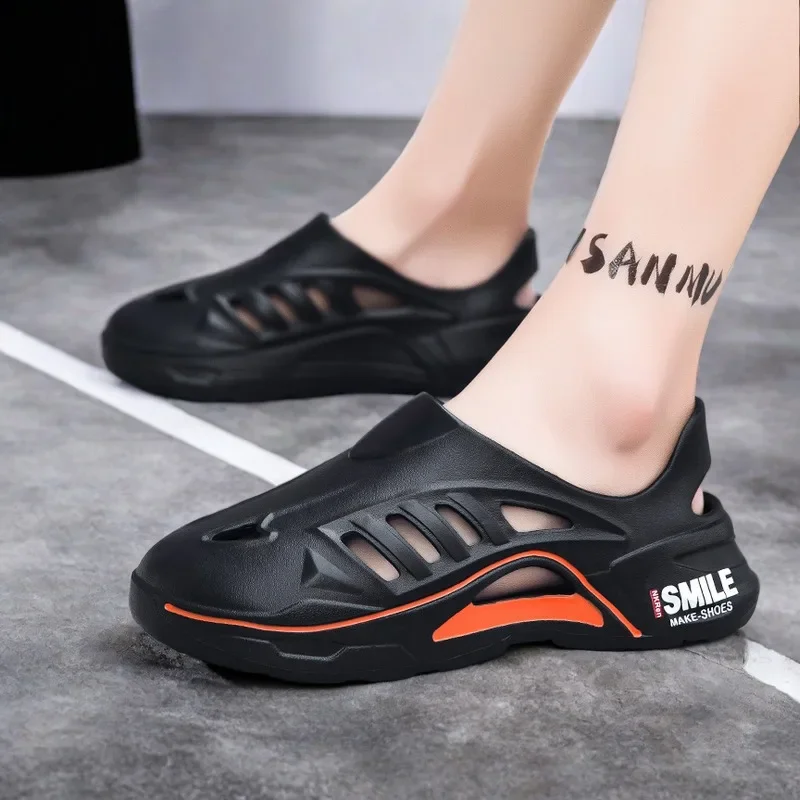 Tiener Schoen Mannen Luxe 2024 Punk Mannen Sandel Dikke Zolen Heren Platform Sandalen Dikke Zolen Heren Lederen Slippers Wit Tennis