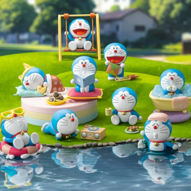 

New Anime Doraemon Collectible Figures Takeabreak Series Blind Box Trendy Figure Office Decoration Home Decoration Gift Toy