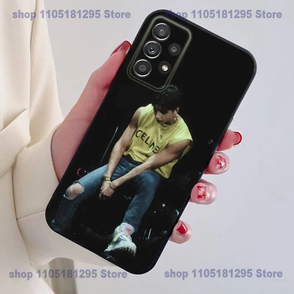 حافظة هاتف A-ATEEZ Kpop لهاتف سامسونج S25,24,21,22,23,30,Ultra,20,Plus حافظة من السيليكون الناعم باللون الأسود #6