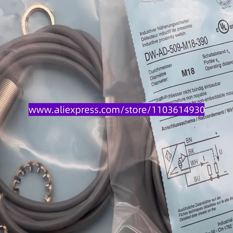 

2PCS New Proximity switch DW-AD-509-M12-10 DW-AD-509-M12 DW-AD-509-M12-390 DW-AD-509-M18-320 DW-AD-509-M18 DW-AD-509-M18-390