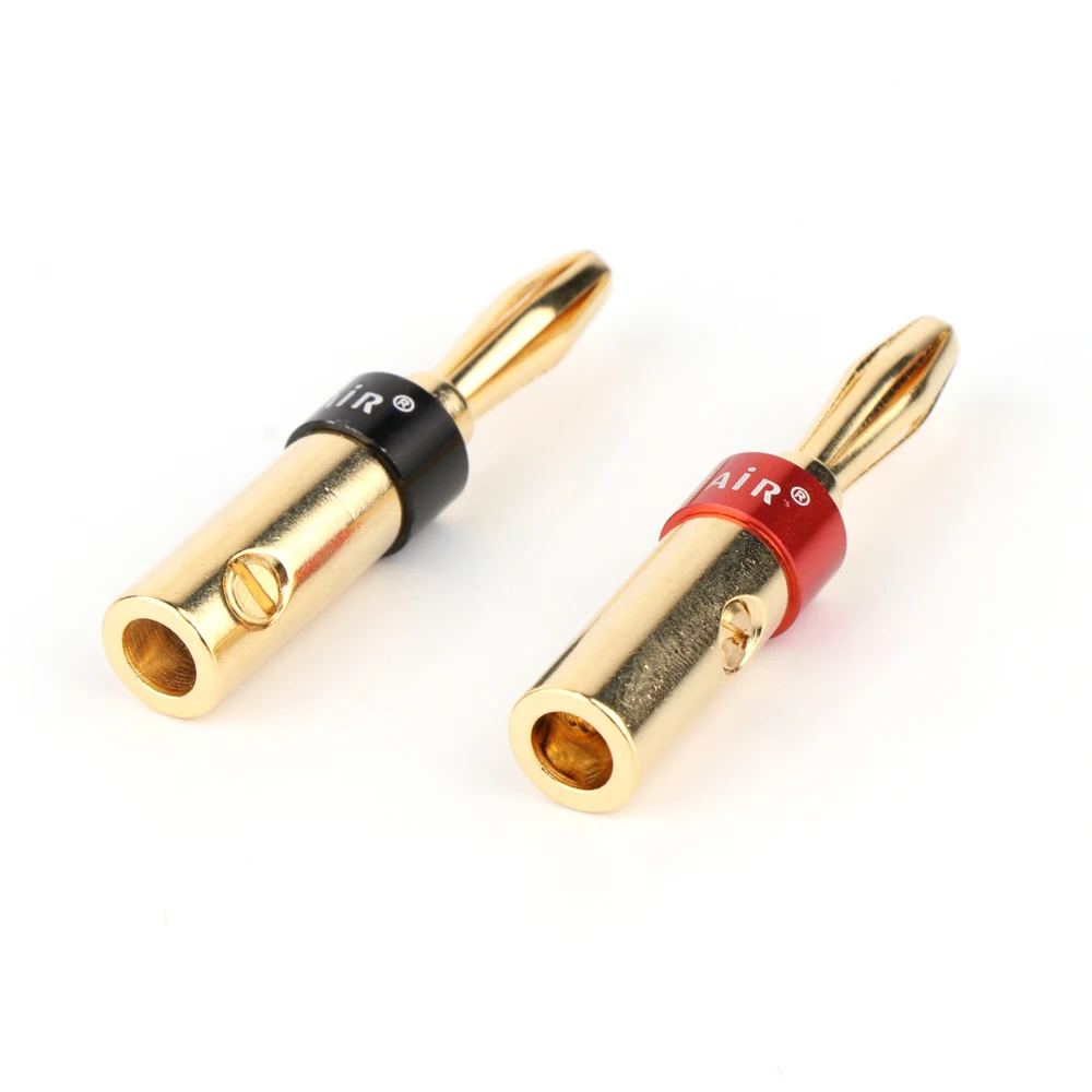 16 Stück 5mm Bananenstecker Vergoldeter Schraubverriegelungs-Bananenstecker für Video-Lautsprecher-Audiokabel – Detail 3