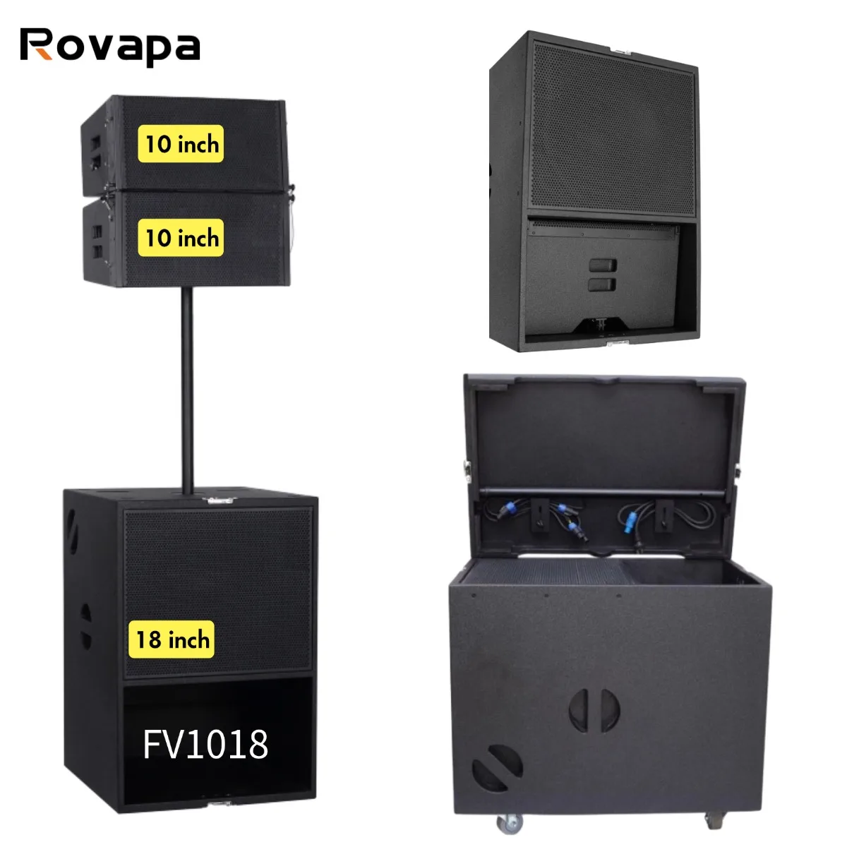 Active Line Array Speaker DSP Built-in Amplifier System Church Sound Reinforcement 3-Way Powered Speaker Venue Live Performance