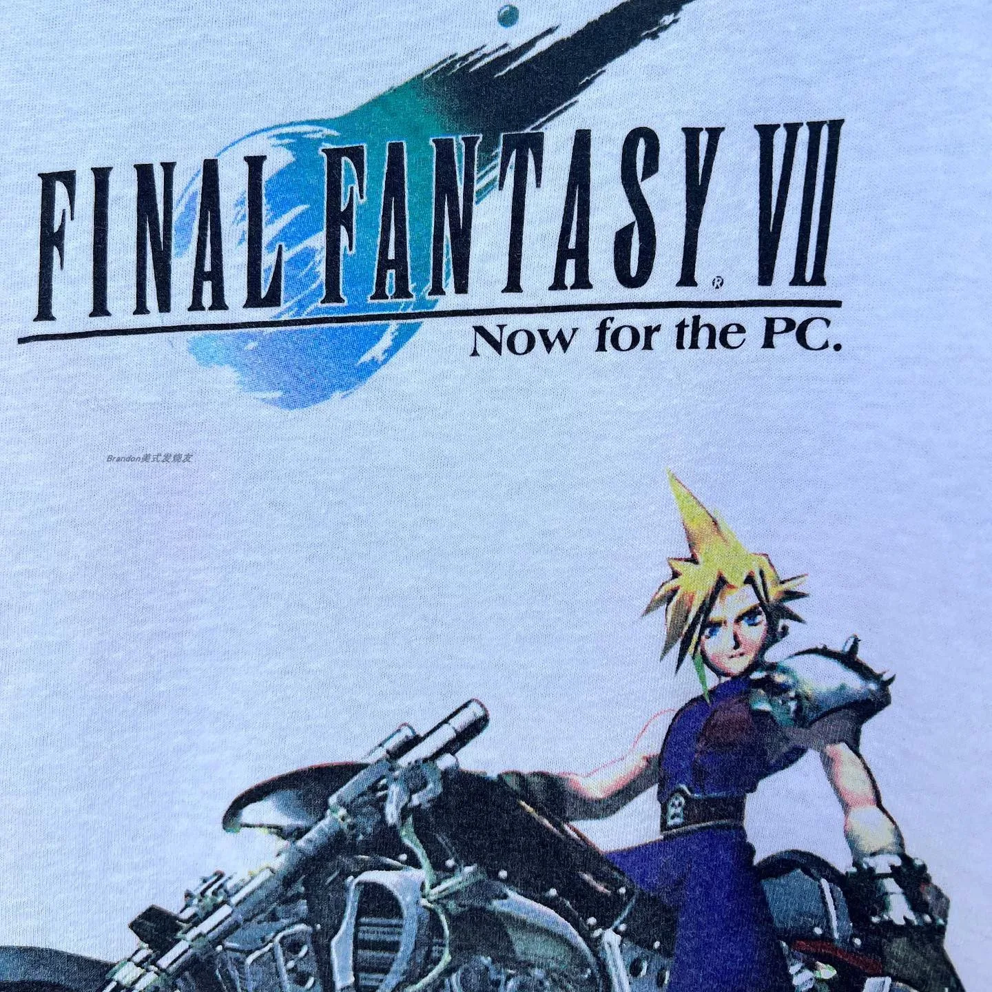 Vintage 1998 Final Fantasy VII PC Promo Graphic T-Shirt Cotton Men Women Streetwear Tee
