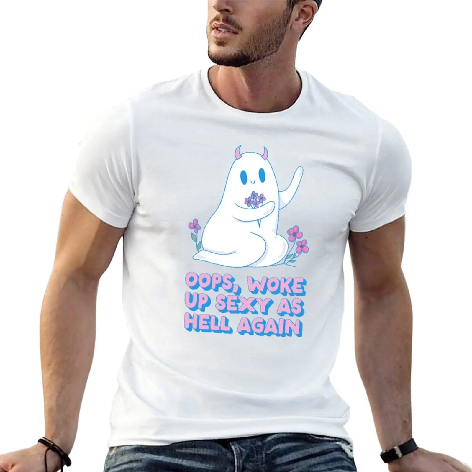 

Woke Oops anime Ghost man Hell as T-Shirt Again tshirt shirt luxury Cute Sexy Up t