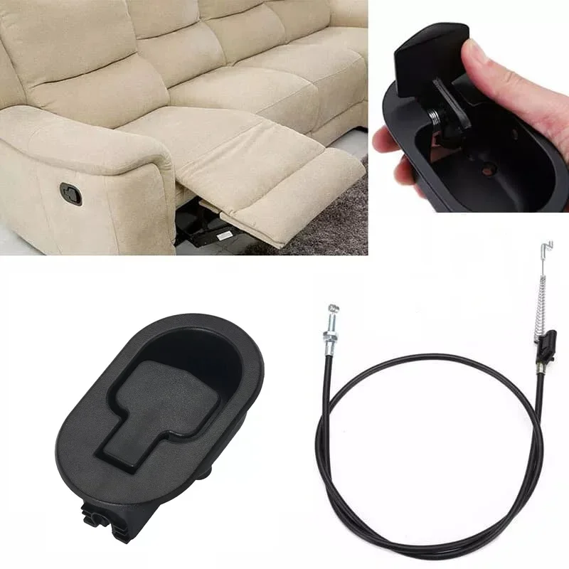 ABS Recliner Handle With Cable Universal Recliner Replacement Parts Sofa Chair Couch Release Lever Pull Handle Replacement