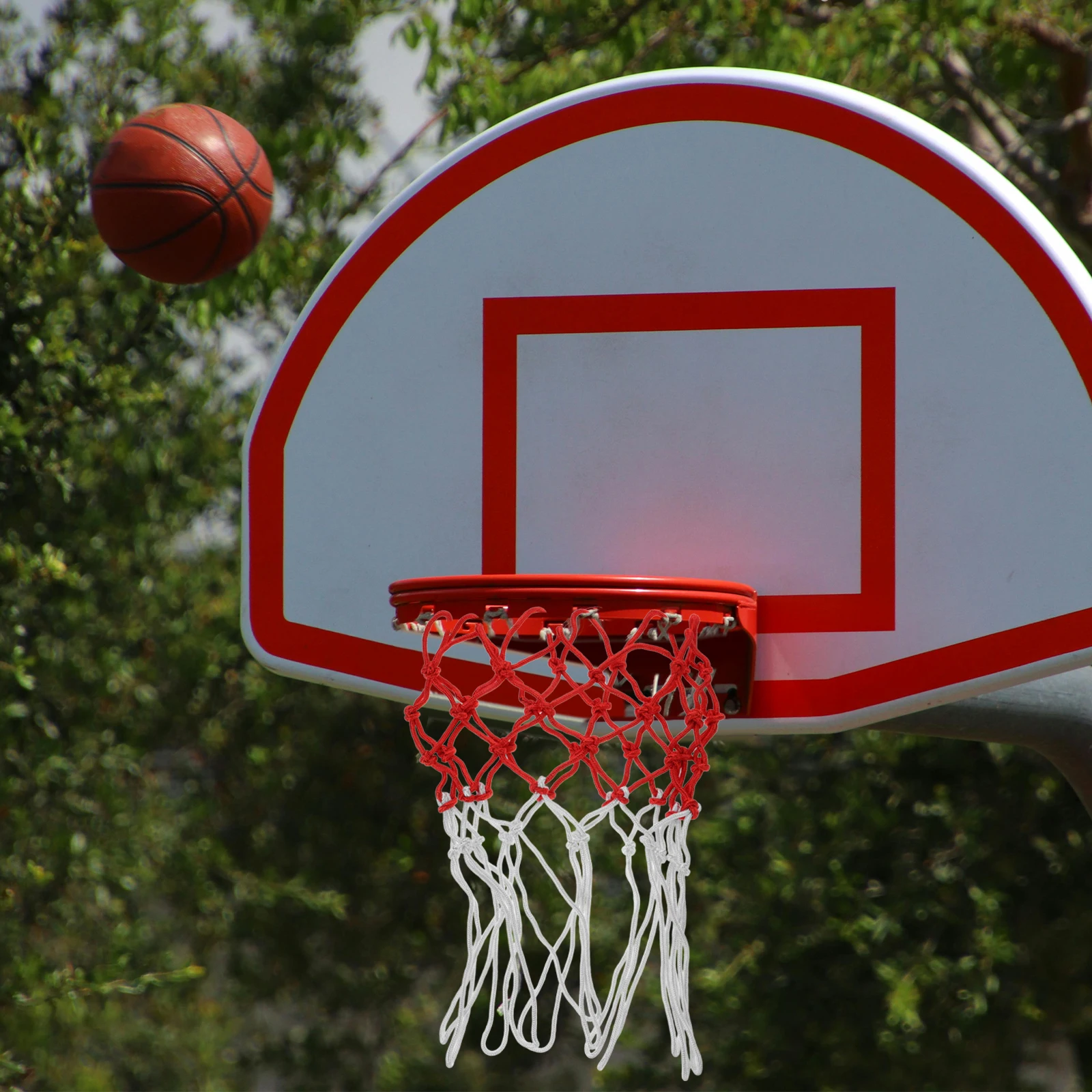 

2pcs Replacement Thick Polyester Frame Net Durable Outdoor Basketball Hoop Netting Portable Basketball Goal Net Waterproof For