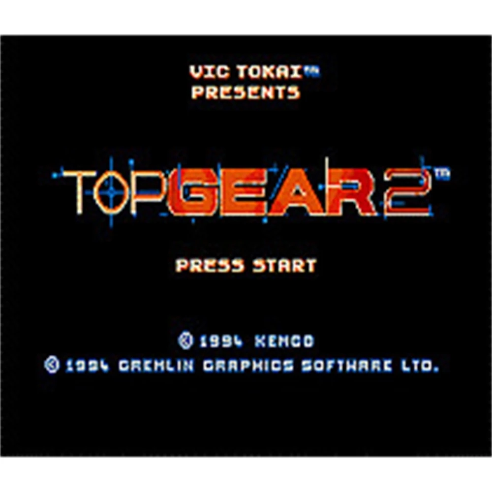 

Top Gear 2 Region Free 16Bit MD Game Card For Sega Mega Drive For Genesis