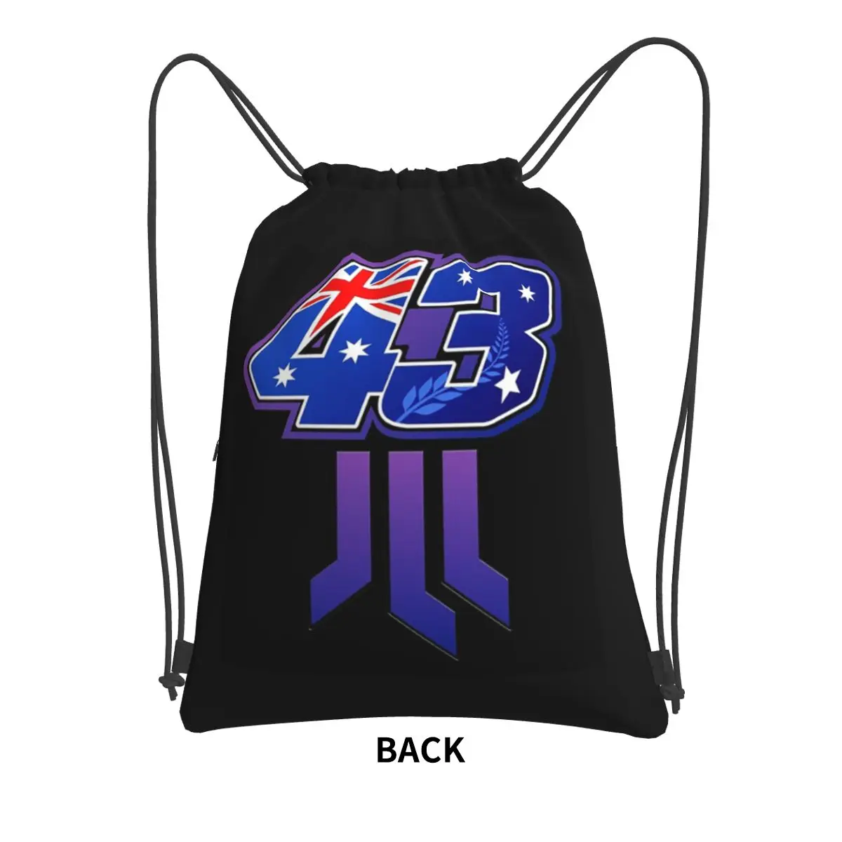 Jack Miller Number 43 Backpacks Multi-function Drawstring Bags Sports Bag Book Bags for Man Woman Students