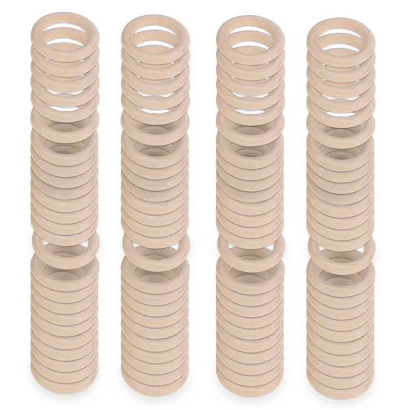 

Набор из 100 натуральных деревянных колец для рукоделия, 55 мм, кружевные кольца из массива дерева для DIY-поделок, соединители для изготовления украшений