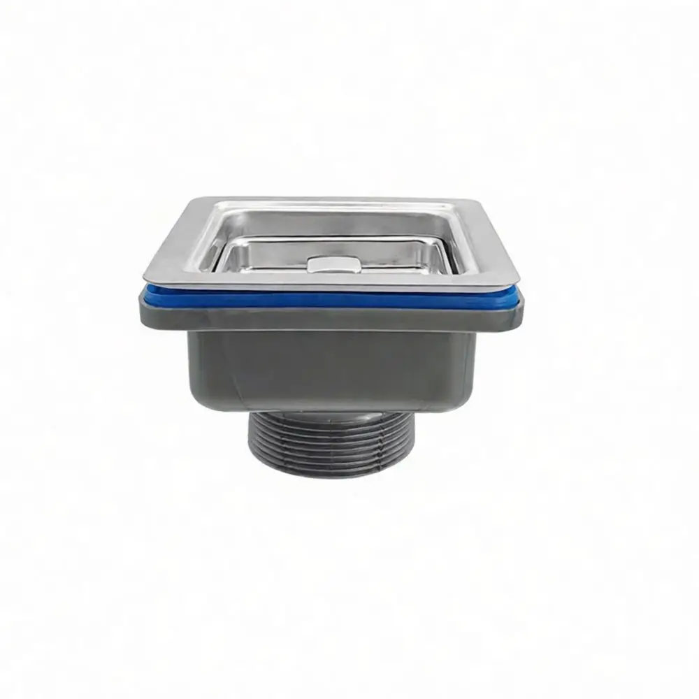 Square Sink Drain Strainer Anti Clogging Stainless Steel Water Waste Outlet Kitchen Basin Plumbing Hardware Faucet Fixture Part
