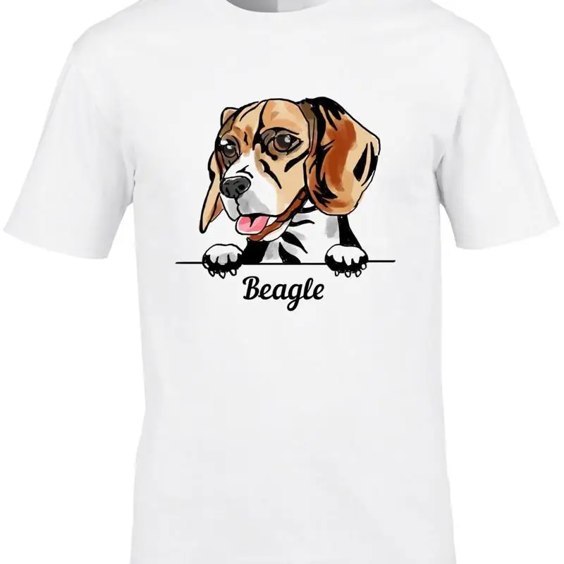 Beagle Perfume Hound camiseta para hombre obra de arte raza de perro acuarela mascota Animal