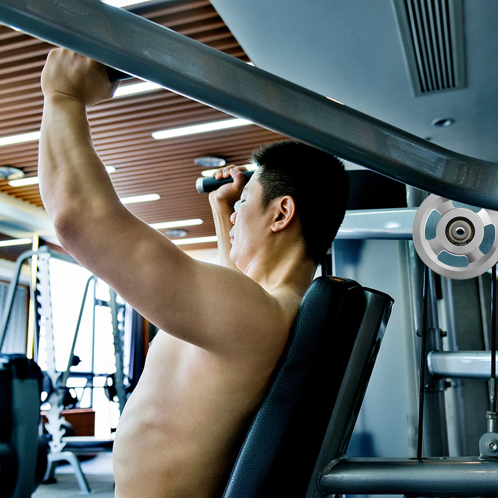 

1Pcs Strong Capacity Pulley Wheel Universal Bearing for Most Gym Equipment Universal Bearing Pulley Gym Replacement Parts