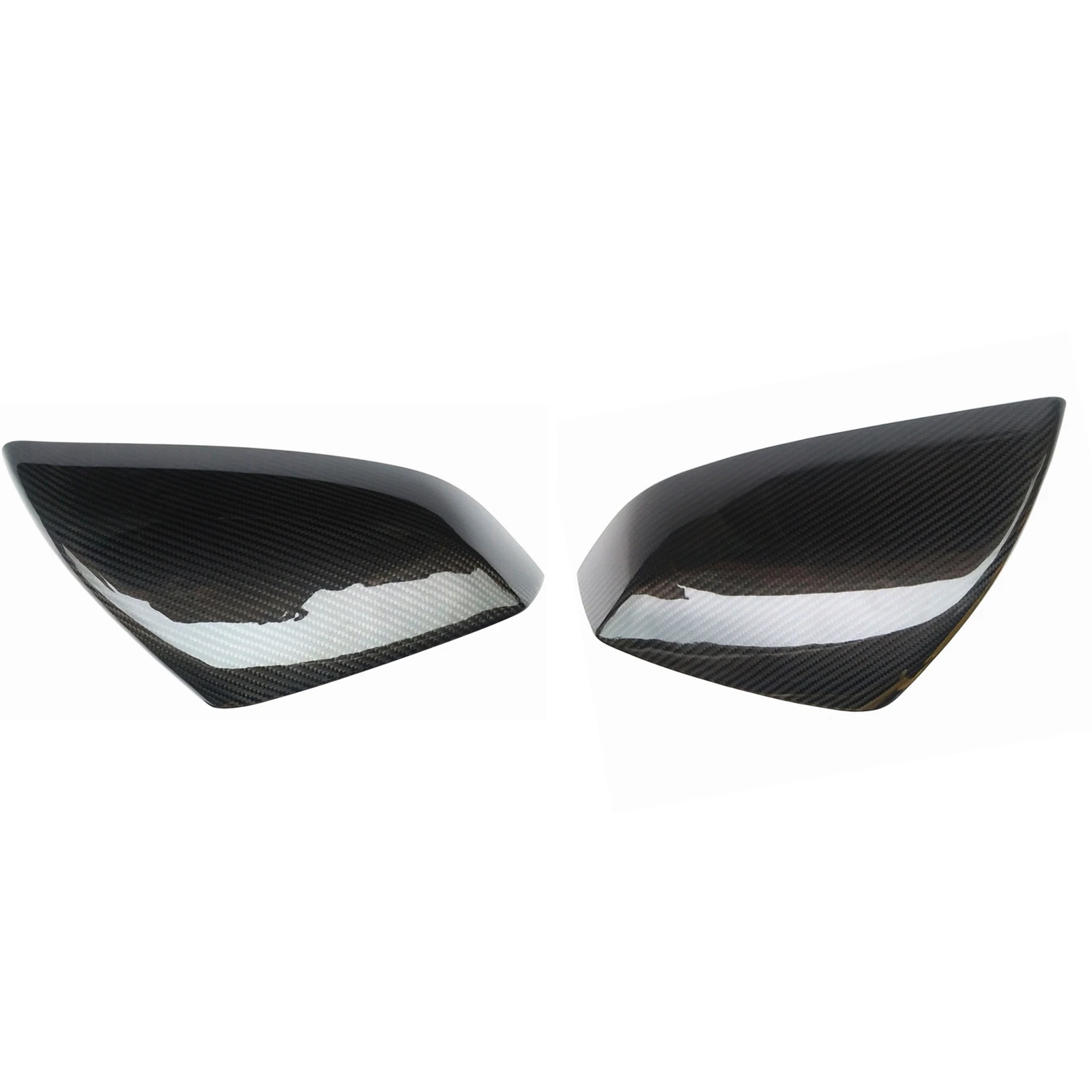 Car Mirror Cover Add On Exterior Rear View Cases Rearview Reverse Shells Cap Carbon Fiber For Tesla Model S 2021-2022