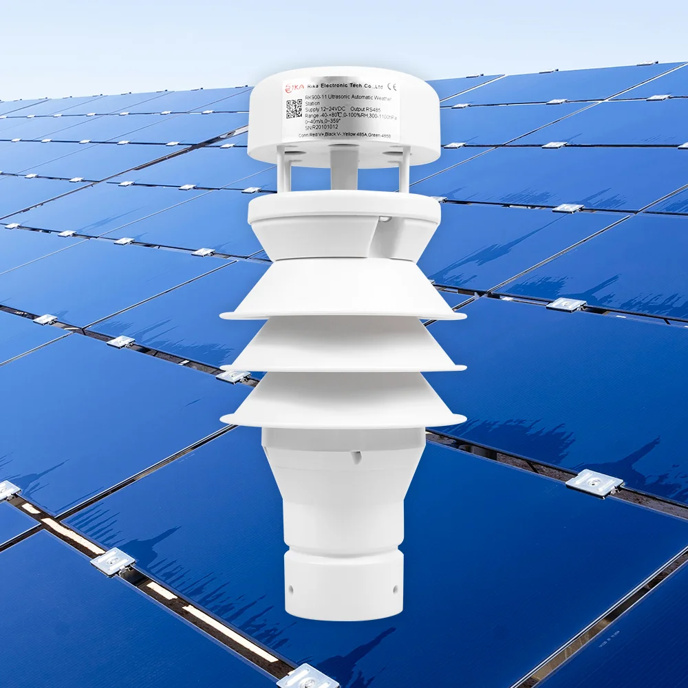 High precision intelligent waterproof ABS ODM wind speed wind direction humidity PM10 ultrasonic weather station
