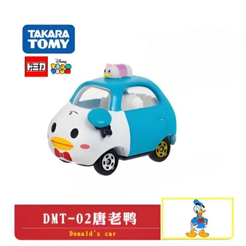 TAKARA TOMY coche de simulación de aleación modelo Pato Donald juguete coleccionable regalo para niñas TOMY Dream Car