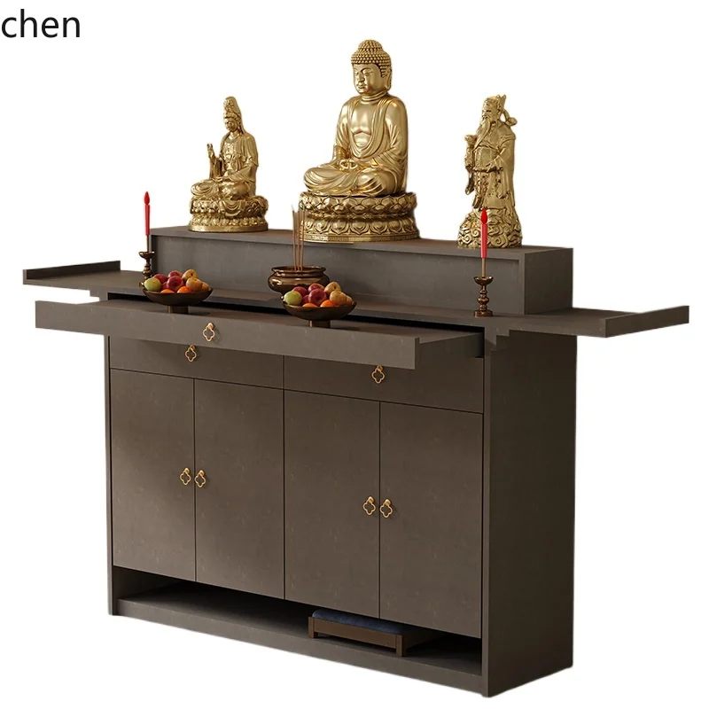 

TQH solid wood household table incense case new Chinese style table Buddhist platform living room offering table