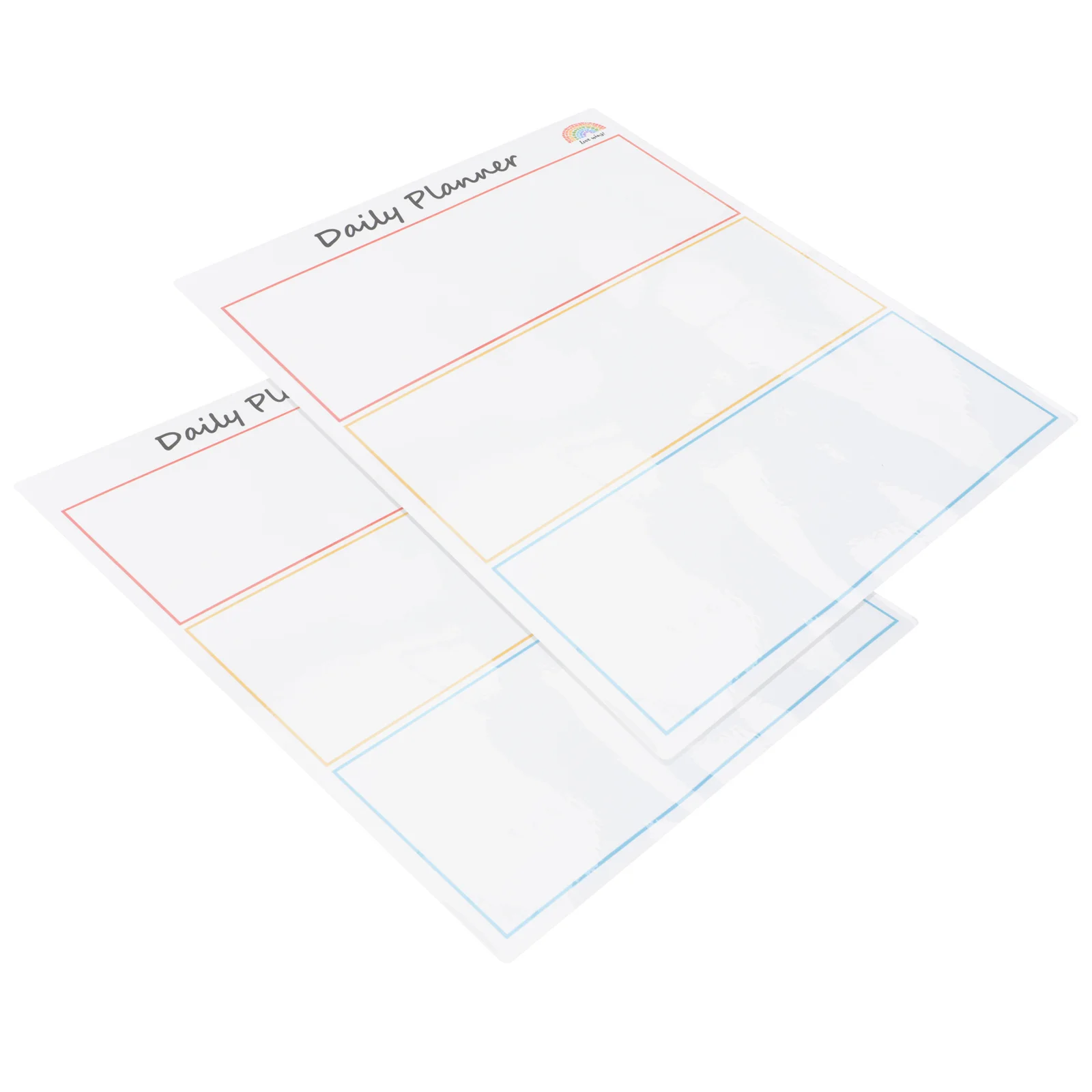 2-teiliges magnetisches Whiteboard, einfach zu bedienen, tragbar, wiederverwendbar, Tagesplantafel, Nachrichtennotiz für Büro, Zuhause, Schule