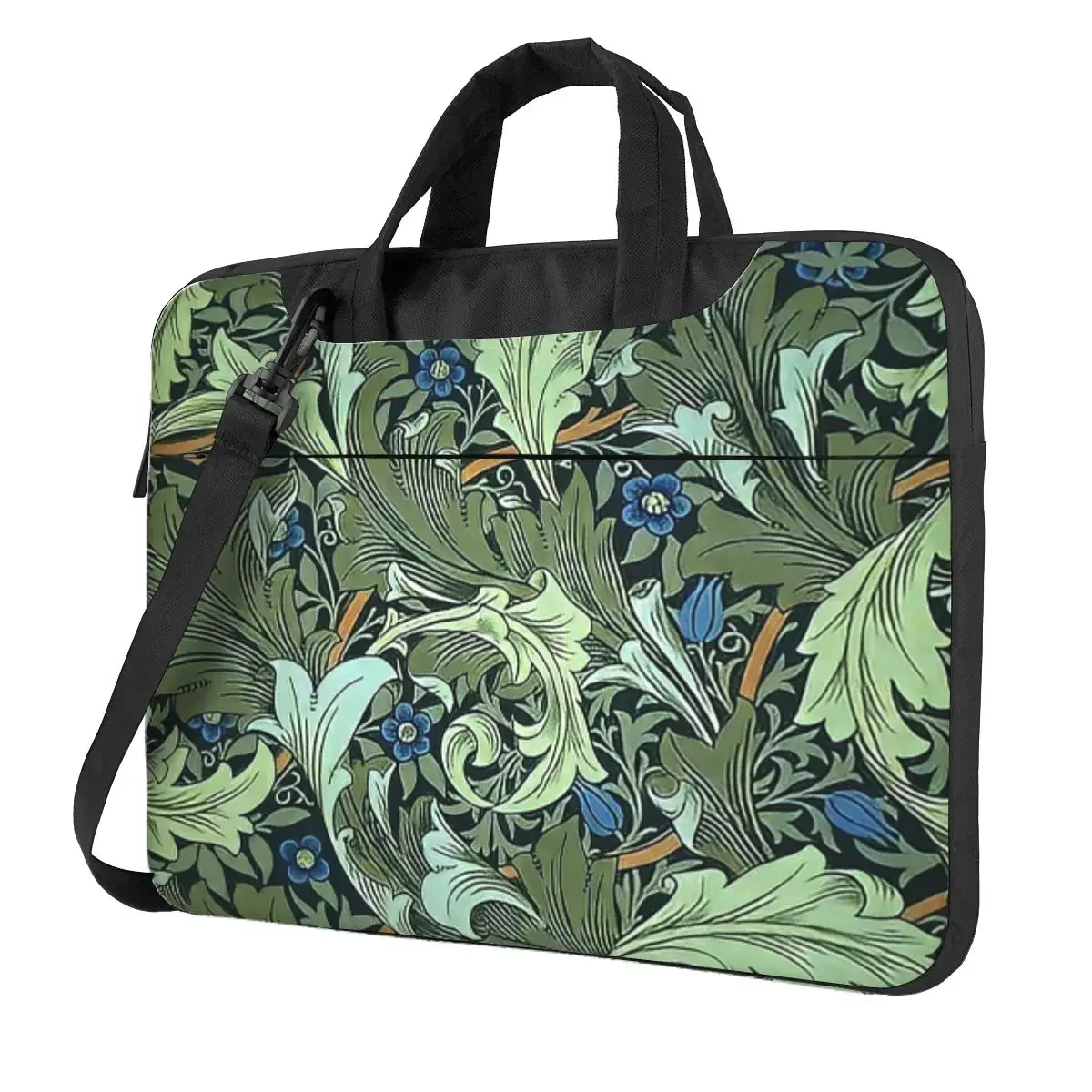 William Morris - Fabric Design Crossbody Laptop Bag Case Computer Bag Resistant Protective Notebook Pouch for Macbook Pro Lenovo