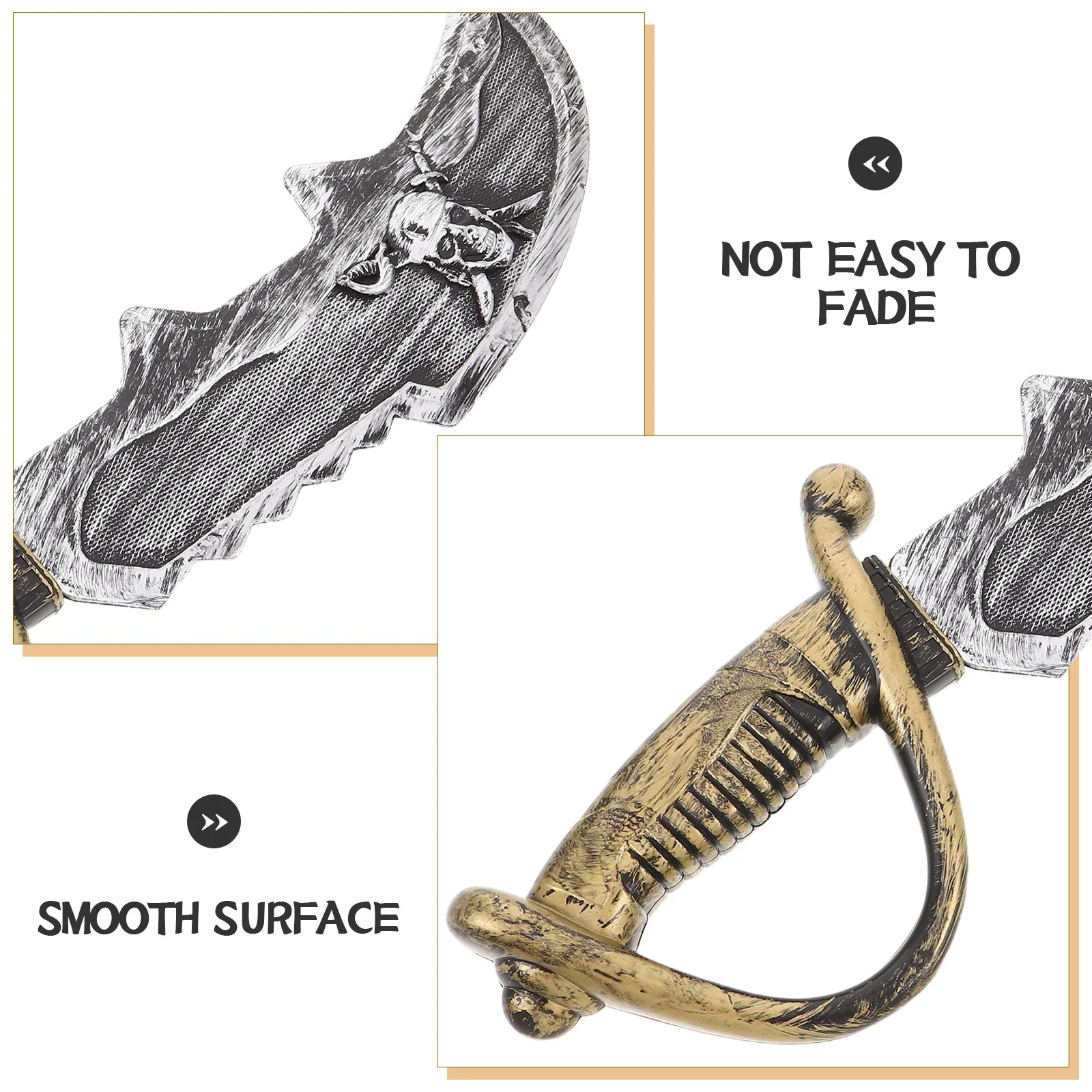 القراصنة السيف معدات اللعب البلاستيك 50 سنتيمتر محاكاة دور تأثيري لعبة الملحقات الترفيه #3