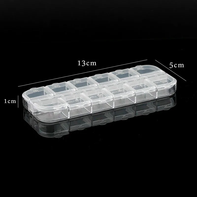 9 Sizes Plastic Storage Jewelry Box Compartment Adjustable Container for Beads Earring Box for Jewelry Rectangle Box Case