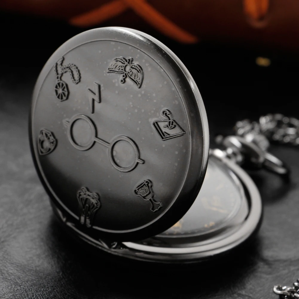 Famous Movie Glasses Quartz Pocket Watch High Quality Neutral Necklace Timing Pendant Mens and Women\'s Pocket Watch Renoj XH3046