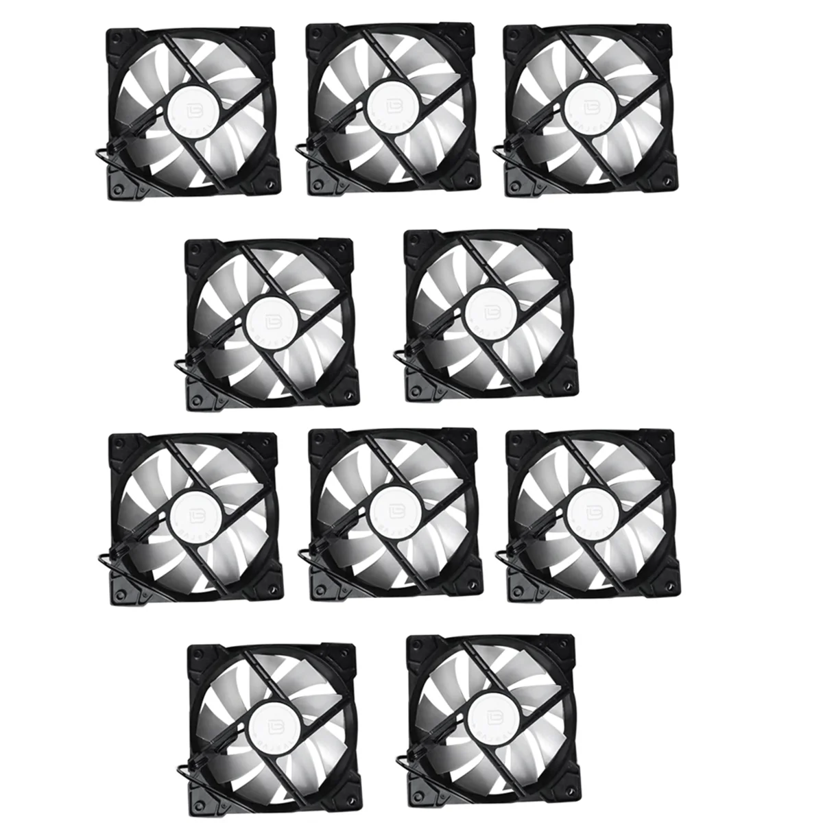 Altamente recomendado. BAJEAL Ventilador de resfriamento de chassi de 12 cm Ventilador de chassi de interface 4P, 10 conjuntos